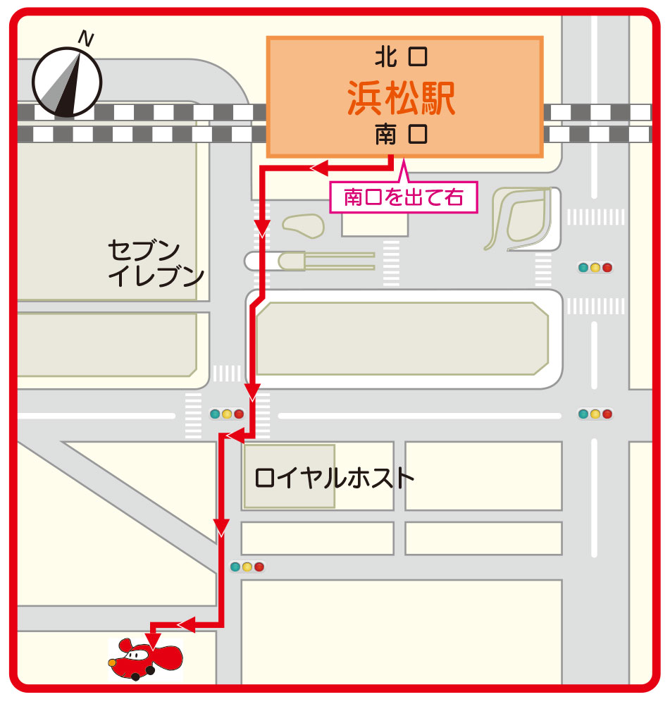 お店までの地図